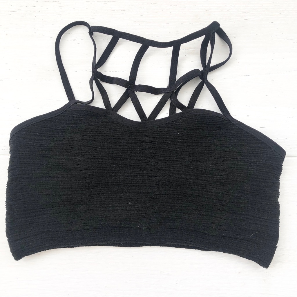 Free People Bralette, Black